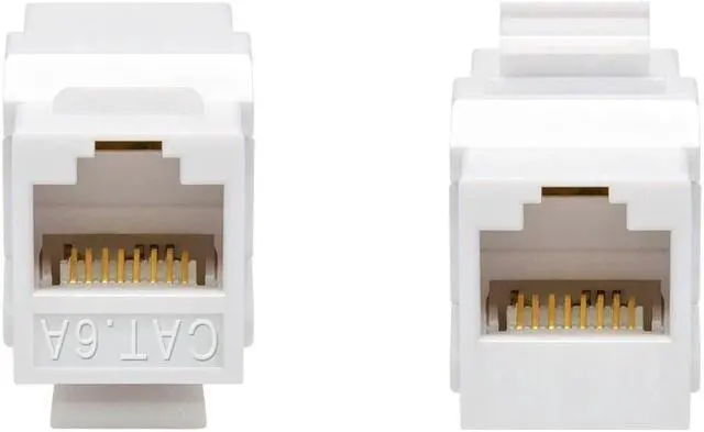 Alt view image 7 of 7 - Monoprice Cat6A UTP Keystone In-Line Coupler RJ45-RJ45