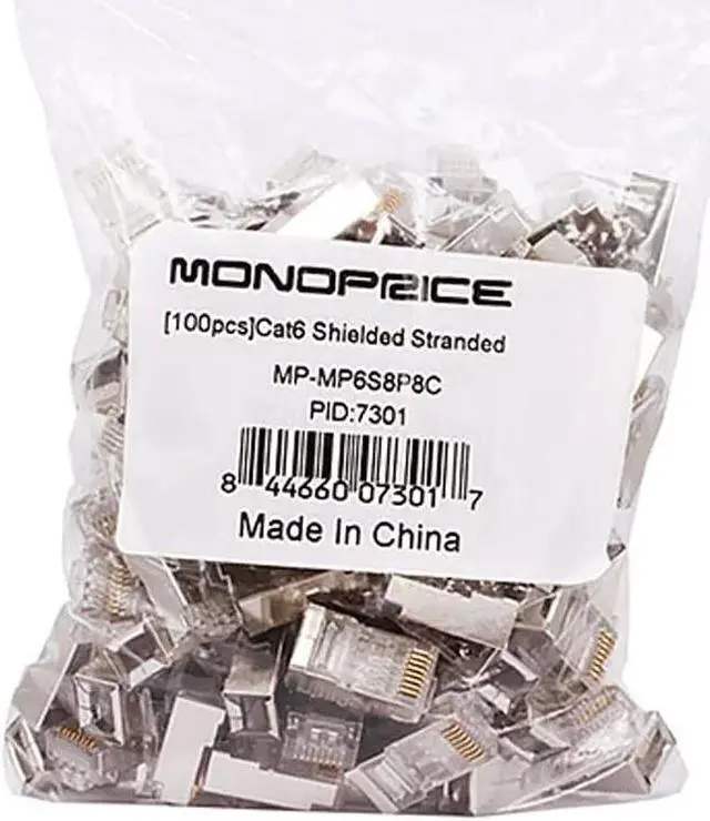 Alt view image 10 of 11 - Monoprice 8P8C RJ45 Cat6 Inline Coupler - White, For Linking Two CAT6 Ethernet Cable