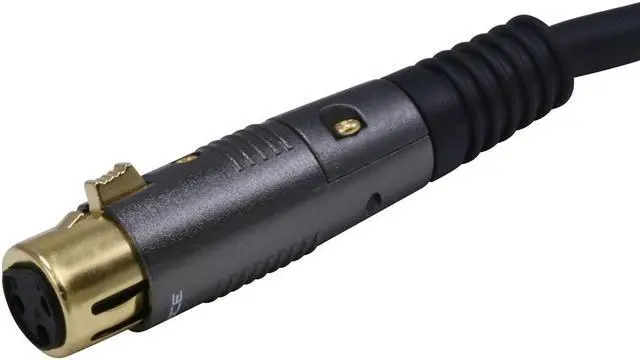 Alt view image 10 of 11 - monoprice premier series xlr male to xlr female  150ft  black  gold plated | 16awg copper wire conductors microphone & interconnect