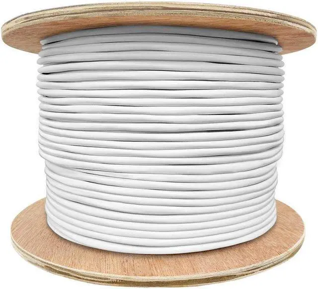 Alt view image 6 of 15 - Monoprice Access Series 16 Gauge AWG CL2 Rated 2 Conductor Speaker Wire / Cable - 500ft Fire Safety In Wall Rated, Jacketed In White PVC Material 99.9% Oxygen-Free Pure Bare Copper