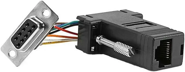 Alt view image 4 of 5 - Monoprice DB9 Female to RJ-45 Modular Adaptor - Black