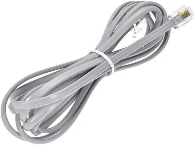 Alt view image 6 of 8 - Monoprice Landline Telephone Cable - 7 Feet - RJ11(6P4C) Reverse for Voice