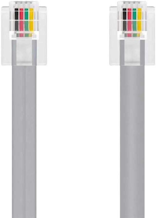 Alt view image 6 of 9 - Monoprice Landline Telephone Cable - 50 Feet - RJ11(6P4C) Straight for Data