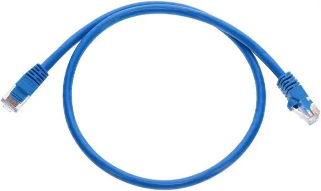 Alt view image 6 of 9 - Monoprice Cat6 Ethernet Patch Cable - 2 Feet - Blue | Network Internet Cord - RJ45, Stranded, 550Mhz, UTP, Pure Bare Copper Wire, 24AWG