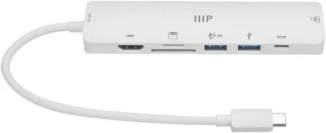 Alt view image 5 of 6 - MONOPRICE 7-IN-1 USB-C MULTIPORT 4K HDMI ADAPTER