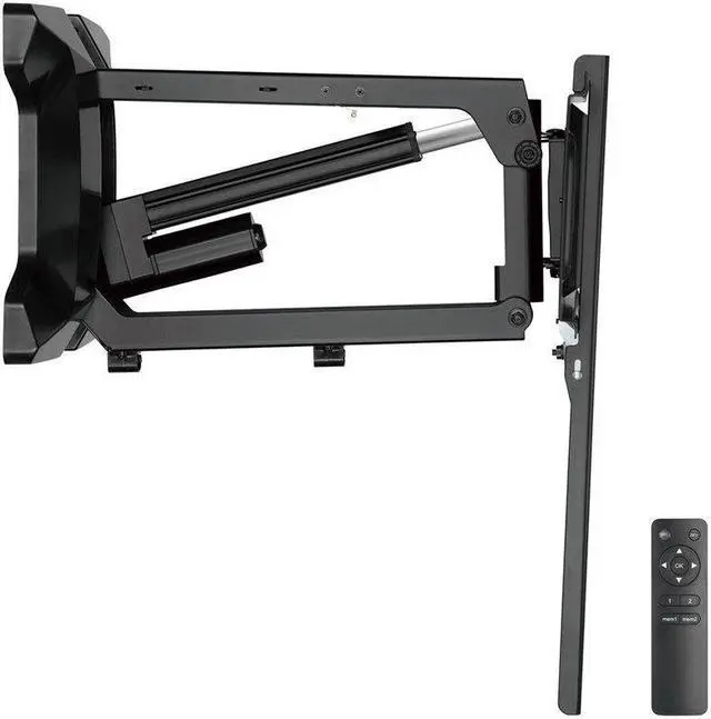 Alt view image 4 of 6 - MONOPRICE MOTORIZED ELECTRIC ABOVE FIREPLACE MANTEL PULL-DOWN FULL-MOTION TV WAL