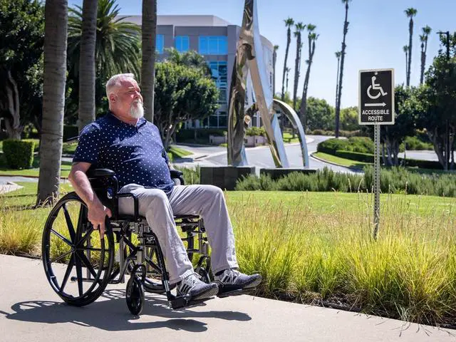 Alt view image 6 of 7 - SevaCare by Monoprice Folding Wheelchair, Dual Brakes, 24-inch Rear Wheels, Adjustable Footrests, Detachable Desk Armrests, Up to 300lbs Weight Capacity