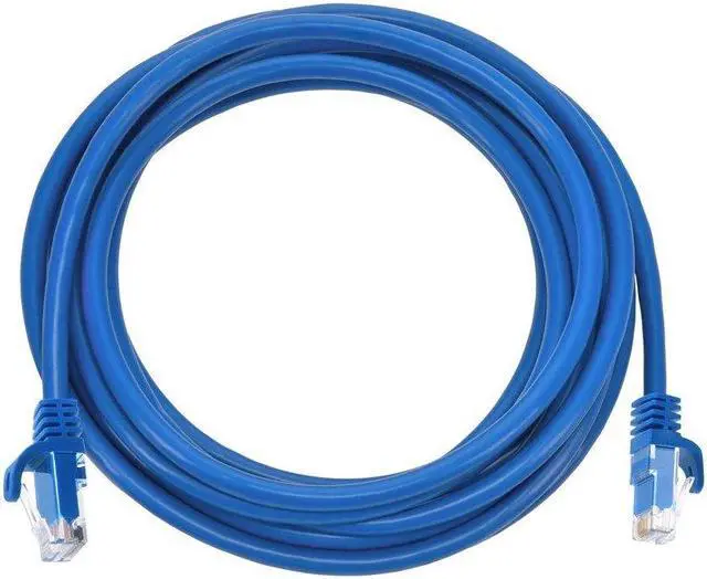 Alt view image 8 of 10 - Monoprice Flexboot Cat5e Ethernet Patch Cable - Network Internet Cord - RJ45, Stranded, 350Mhz, UTP, Pure Bare Copper Wire, 24AWG, 14ft, Blue
