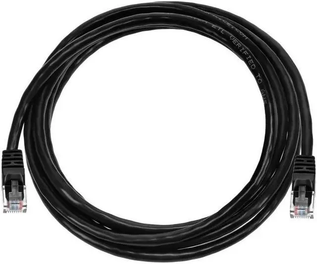 Alt view image 12 of 17 - Monoprice Cat5e Ethernet Patch Cable - 7 Feet - Black | Network Internet Cord - RJ45, Stranded, 350Mhz, UTP, Pure Bare Copper Wire, 24AWG
