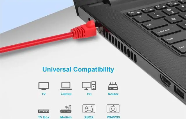 Alt view image 8 of 14 - Monoprice Cat6A Ethernet Patch Cable - 7 Feet - Red | Network Internet Cord - RJ45, 550Mhz, STP, Pure Bare Copper Wire, 10G, 26AWG