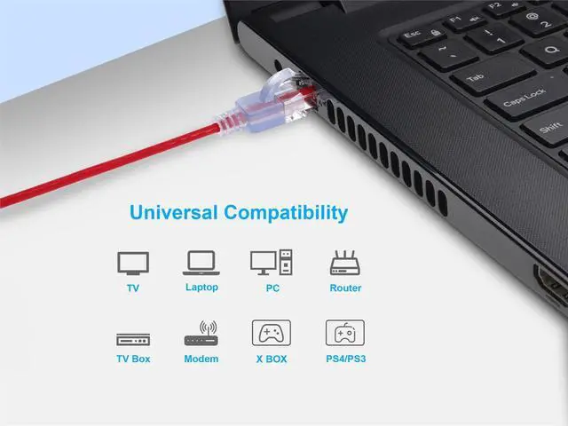 Alt view image 10 of 10 - Monoprice Cat6A Ethernet Patch Cable - 7 Feet - Red (10 Pack) Snagless RJ45 550Mhz UTP Pure Bare Copper Wire 10G 30AWG - SlimRun Series