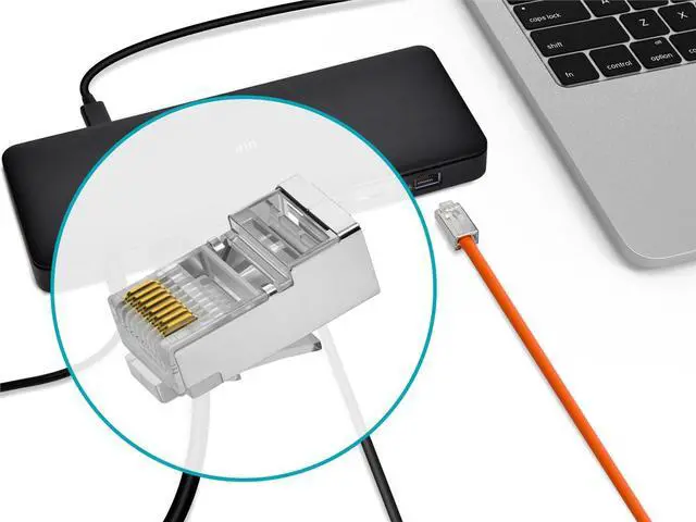 Alt view image 6 of 6 - Monoprice Shielded Cat5 Plug For Round Solid/Stranded Cable | 100 Pieces