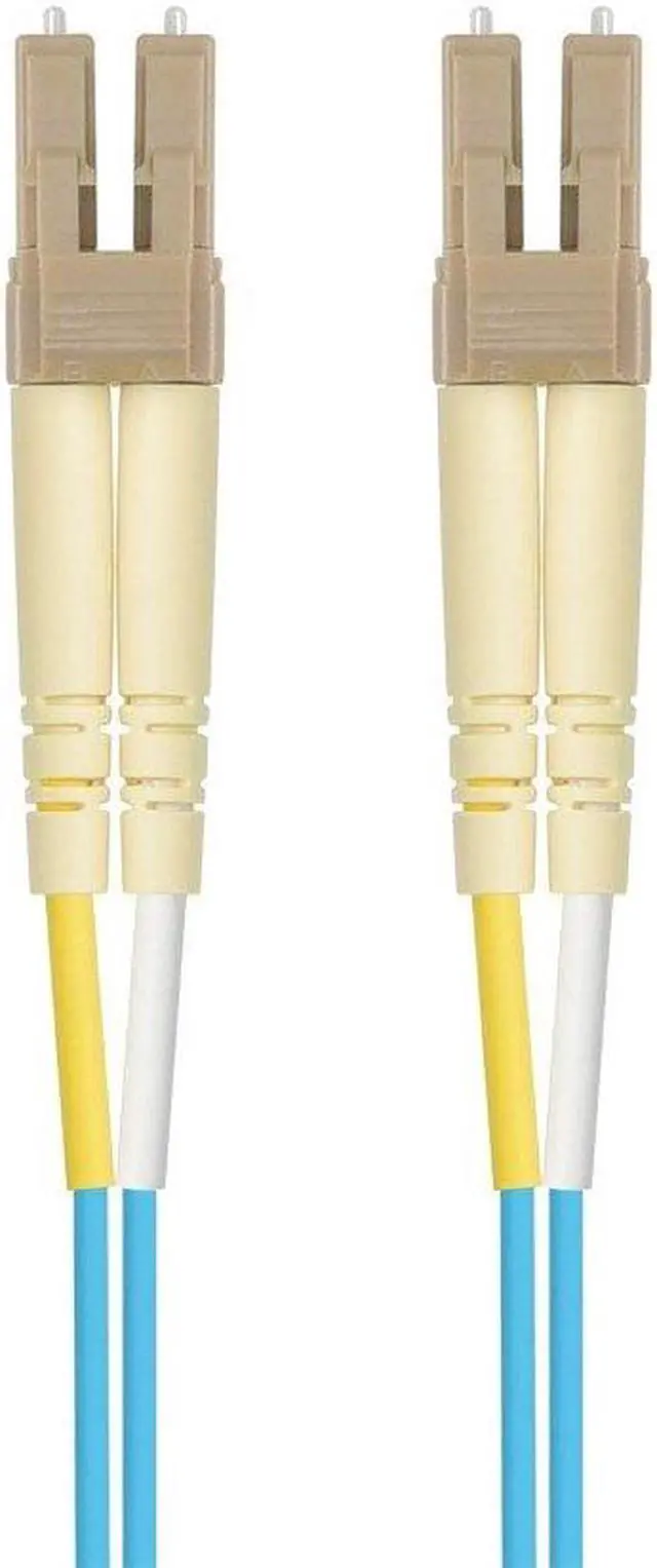 Alt view image 7 of 10 - Monoprice Fiber Optic Cable - 5 Meter - Aqua | LC to LC, OM3, 50/125 Type, Multi Mode, 10Gb, Duplex