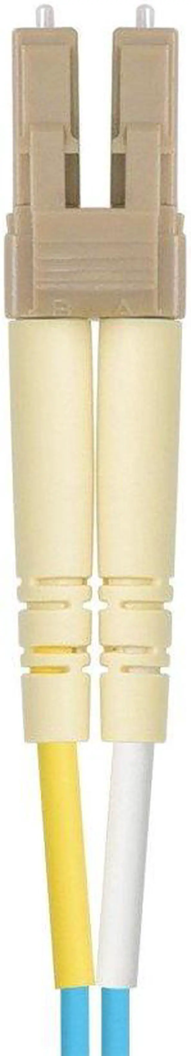 Alt view image 8 of 10 - Monoprice Fiber Optic Cable - 5 Meter - Aqua | LC to LC, OM3, 50/125 Type, Multi Mode, 10Gb, Duplex