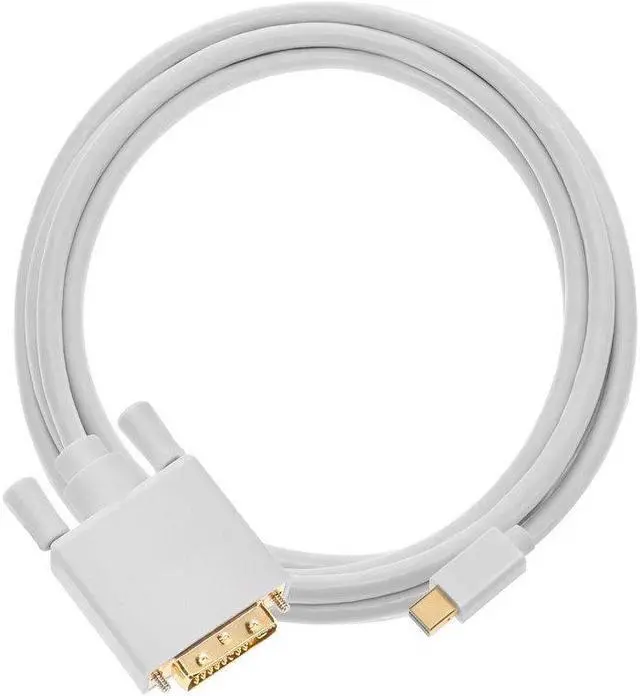 Alt view image 7 of 9 - Monoprice 6Ft 32Awg Mini Displayport To Dvi Cable - White