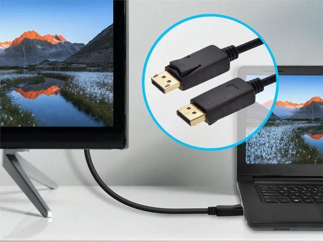 Alt view image 16 of 20 - Monoprice Select Series DisplayPort 1.2 Cable, 6ft