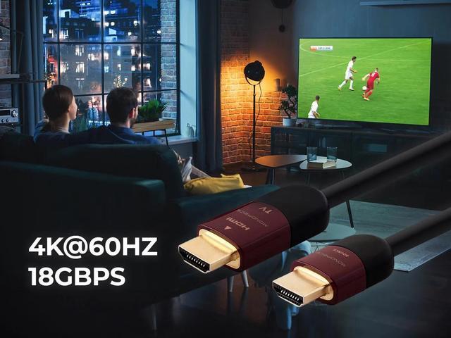 Alt view image 14 of 15 - Monoprice HDMI Cable - 30 Feet - Black | High Speed, Active Chipset, 4K@60Hz, HDR, 18Gbps, 24AWG, YUV, 4:4:4, CL2 - Cabernet Ultra Series