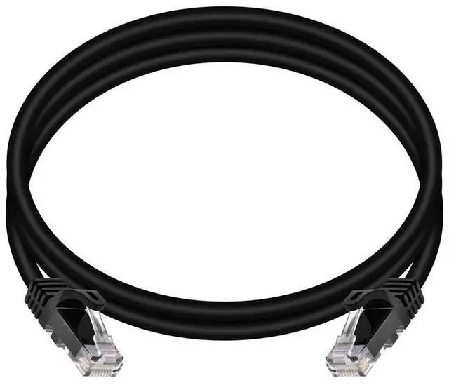 Alt view image 8 of 10 - Monoprice Cat6 Ethernet Patch Cable - 5 Feet - Black | Network Internet Cord - RJ45, Stranded, 550Mhz, UTP, Pure Bare Copper Wire, 24AWG - Flexboot Series