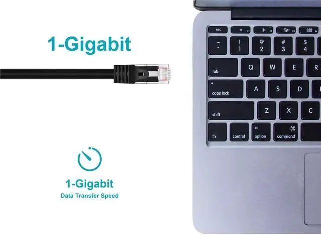 Alt view image 13 of 14 - Monoprice Cat6 Ethernet Patch Cable - 2 Feet - Black | Network Internet Cord - RJ45, Stranded, 550Mhz, UTP, Pure Bare Copper Wire, 24AWG - Flexboot Series