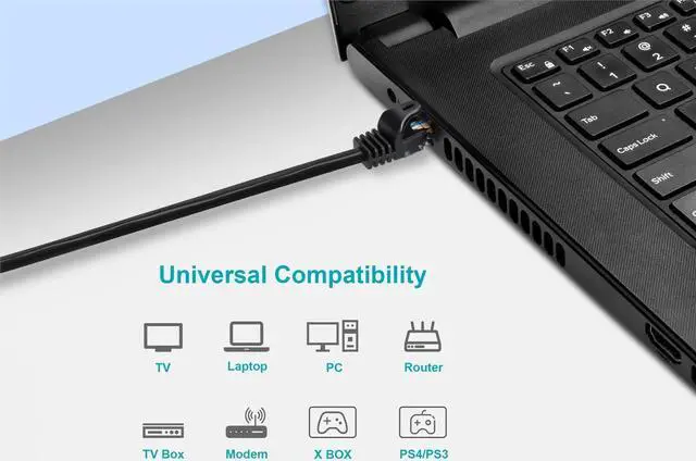 Alt view image 14 of 14 - Monoprice Cat6 Ethernet Patch Cable - 2 Feet - Black | Network Internet Cord - RJ45, Stranded, 550Mhz, UTP, Pure Bare Copper Wire, 24AWG - Flexboot Series
