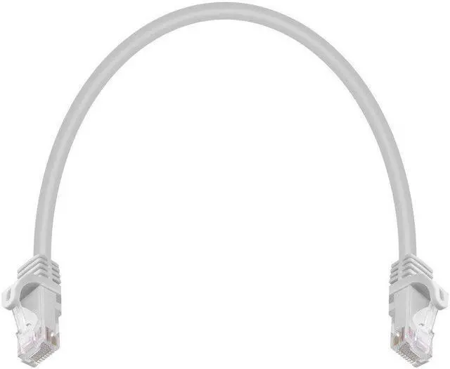 Alt view image 9 of 11 - Monoprice Cat6 Ethernet Patch Cable - 1 Feet - White | Network Internet Cord - RJ45, Stranded, 550Mhz, UTP, Pure Bare Copper Wire, 24AWG - Flexboot Series
