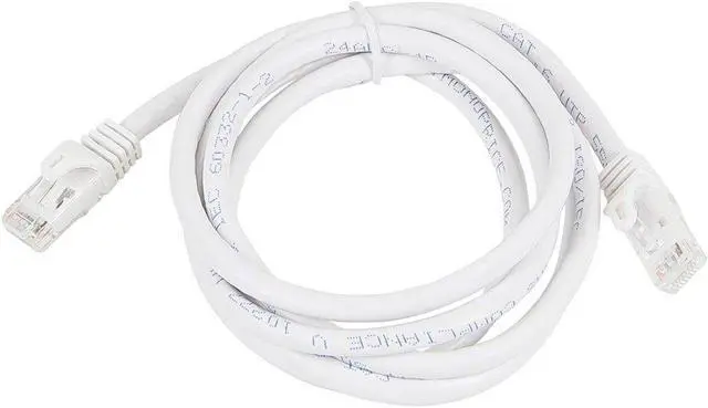 Alt view image 5 of 7 - Monoprice Cat6 Ethernet Patch Cable - 7 Feet - White | Network Internet Cord - Snagless RJ45, Stranded, 550Mhz, UTP, Pure Bare Copper Wire, 24AWG - Flexboot Series