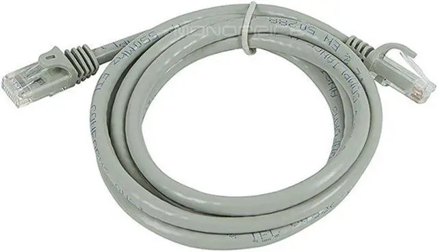 Alt view image 8 of 10 - Monoprice Cat6 Ethernet Patch Cable - 5 Feet - Gray | Network Internet Cord - RJ45, Stranded, 550Mhz, UTP, Pure Bare Copper Wire, 24AWG - Flexboot Series