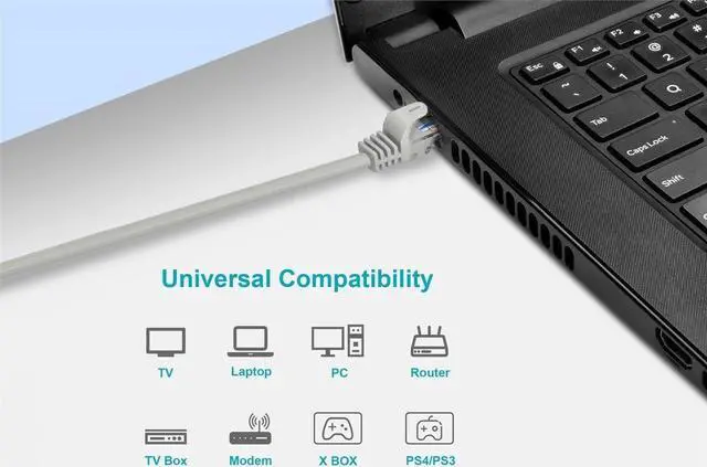 Alt view image 10 of 10 - Monoprice Cat6 Ethernet Patch Cable - 5 Feet - Gray | Network Internet Cord - RJ45, Stranded, 550Mhz, UTP, Pure Bare Copper Wire, 24AWG - Flexboot Series