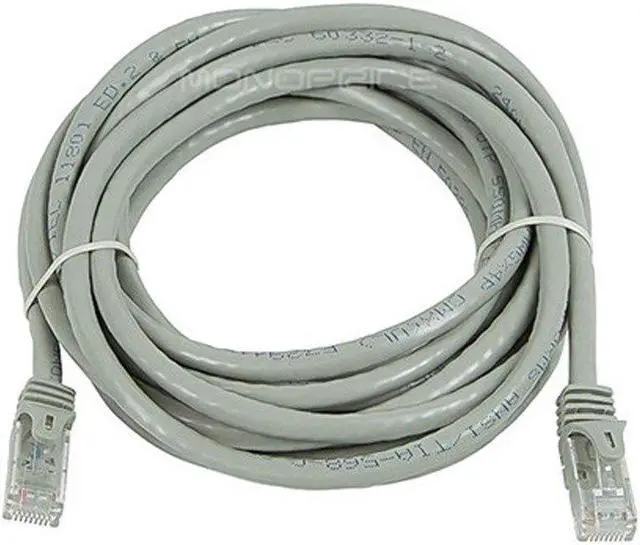 Alt view image 7 of 9 - Monoprice Cat6 Ethernet Patch Cable - 14 Feet - Gray | Network Internet Cord - RJ45, Stranded, 550Mhz, UTP, Pure Bare Copper Wire, 24AWG - Flexboot Series