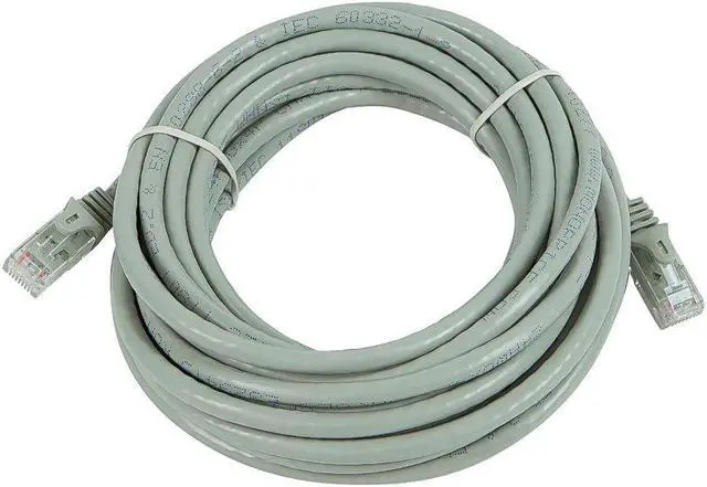 Alt view image 6 of 13 - Monoprice Cat6 Ethernet Patch Cable - 25 Feet - Gray | Network Internet Cord - Snagless RJ45, Stranded, 550Mhz, UTP, Pure Bare Copper Wire, 24AWG - Flexboot Series