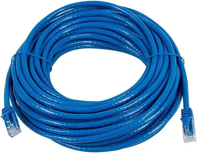 Alt view image 7 of 9 - Monoprice Cat6 Ethernet Patch Cable - 75 Feet - Blue | Network Internet Cord - Snagless RJ45, Stranded, 550Mhz, UTP, Pure Bare Copper Wire, 24AWG - Flexboot Series