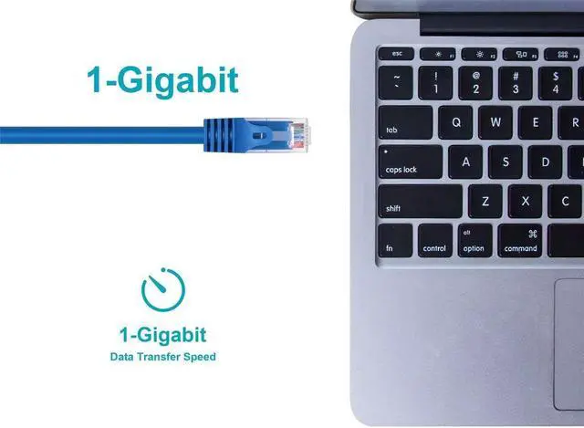 Alt view image 8 of 9 - Monoprice Cat6 Ethernet Patch Cable - 75 Feet - Blue | Network Internet Cord - Snagless RJ45, Stranded, 550Mhz, UTP, Pure Bare Copper Wire, 24AWG - Flexboot Series