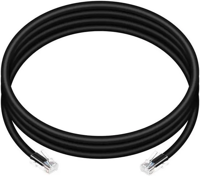 Alt view image 8 of 10 - Monoprice Cat6 Ethernet Patch Cable - 7 Feet - Black | Network Internet Cord - RJ45, Stranded, 550Mhz, UTP, Pure Bare Copper Wire, 24AWG - Zeroboot Series