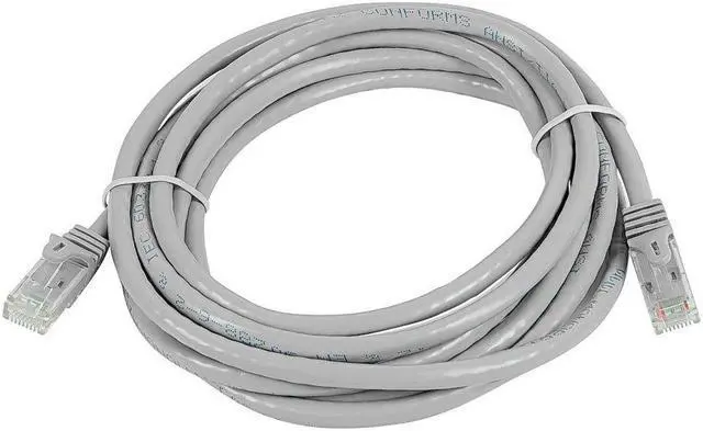 Alt view image 8 of 10 - Monoprice Cat5e Ethernet Patch Cable - 10 Feet - Gray | Network Internet Cord - RJ45, Stranded, 350Mhz, UTP, Pure Bare Copper Wire, 24AWG - Flexboot Series