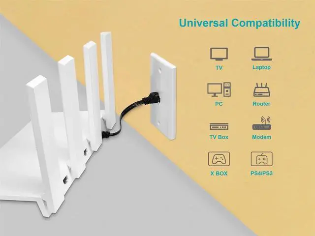 Alt view image 6 of 8 - Monoprice Flat Cat6 Ethernet Patch Cable - 14 Feet - Black, Snagless RJ45, Flat, 550MHz, UTP, Pure Bare Copper Wire, 30AWG - Flexboot Series