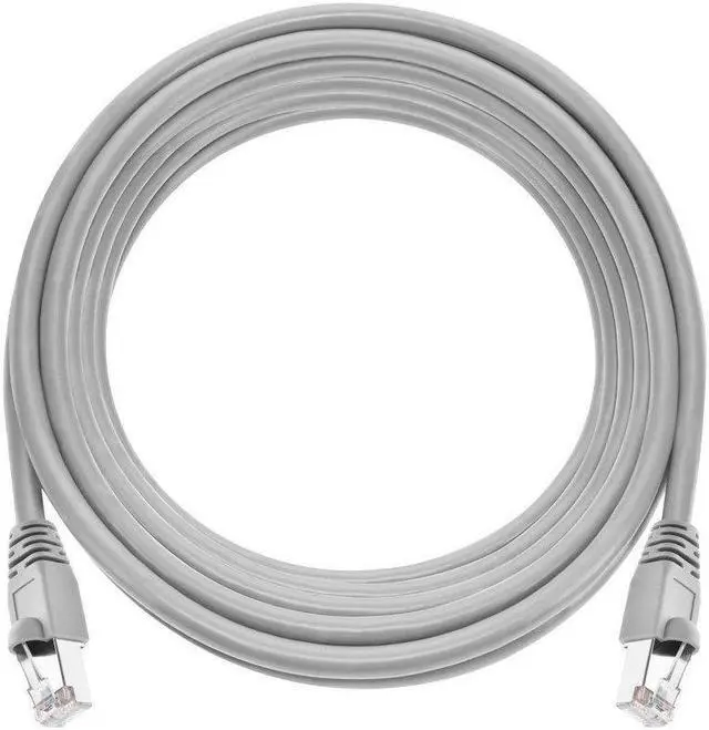 Alt view image 10 of 12 - Monoprice Cat5e Ethernet Patch Cable - Network Internet Cord - RJ45, Stranded, 350Mhz, STP, Pure Bare Copper Wire, 24AWG, 25ft, Gray