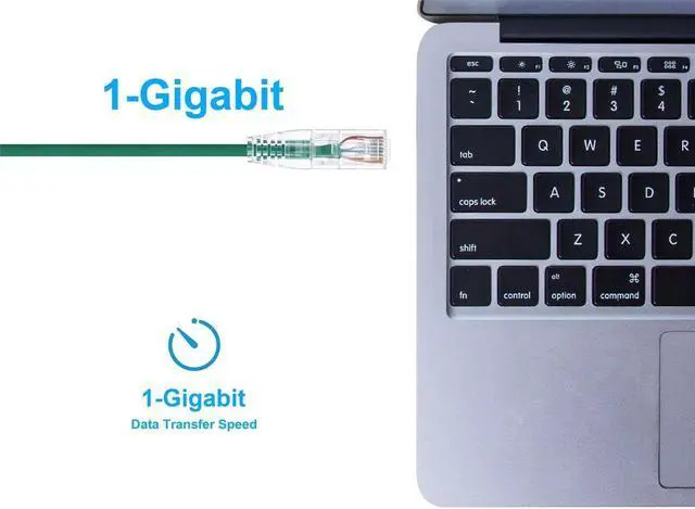 Alt view image 9 of 10 - Monoprice Cat6 Ethernet Patch Cable - 10 feet - Green | Snagless RJ45 Stranded 550MHz UTP CMR Riser Rated Pure Bare Copper Wire 28AWG - SlimRun Series