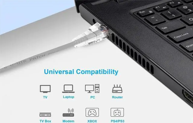 Alt view image 20 of 20 - Monoprice Cat6 Ethernet Patch Cable - 5 feet - Gray | Snagless RJ45 Stranded 550MHz UTP CMR Riser Rated Pure Bare Copper Wire 28AWG - SlimRun Series