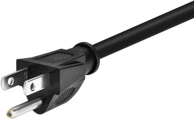 Alt view image 2 of 6 - Monoprice Power Cord Splitter - 6 Feet - Black | NEMA 5-15P to 2x NEMA 5-15R, 16AWG, 13A, SJT, Plug Two Devices into a Single Power Outlet