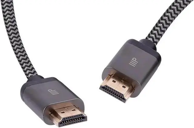 Alt view image 4 of 6 - Monoprice 8K Certified Braided Ultra High Speed HDMI Cable - 20 Feet - Black | HDMI 2.1, 8K@60Hz, 48Gbps, CL2 In-Wall Rated, 24AWG, Compatible with PS 5, PlayStation 5 Digital Edition, Xbox X, Xbox S