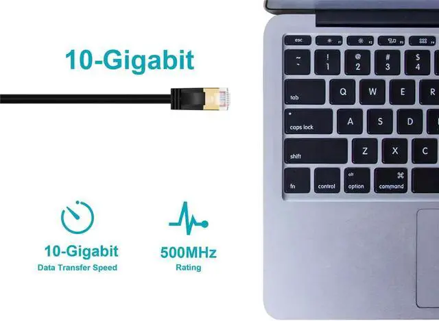 Alt view image 6 of 7 - Monoprice SlimRun Cat6A Ethernet Patch Cable - Network Internet Cord - RJ45, Stranded, STP, Pure Bare Copper Wire, 36AWG, 5ft, Black