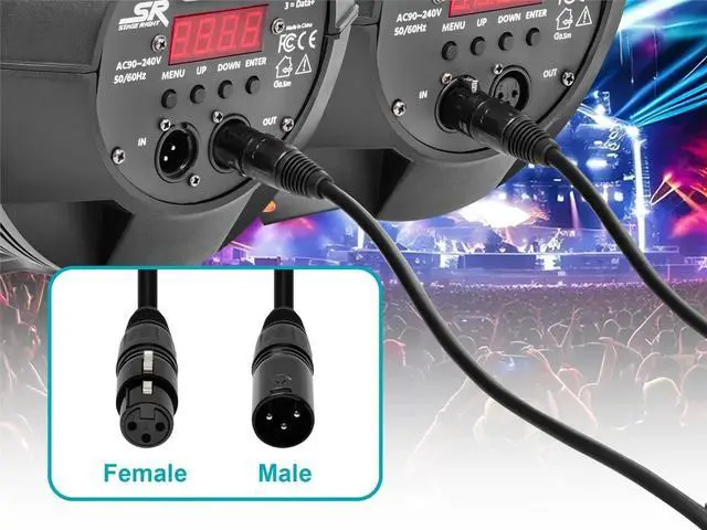 Alt view image 11 of 11 - Monoprice 20-foot (6 meter) 3-pin DMX Lighting & AES/EBU Cable