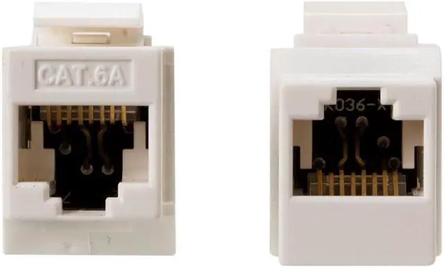 Alt view image 2 of 7 - Monoprice Cat6A UTP Keystone In-Line Coupler RJ45-RJ45