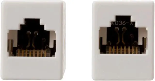 Alt view image 2 of 8 - Monoprice Cat6A UTP In-Line Coupler RJ45-RJ45