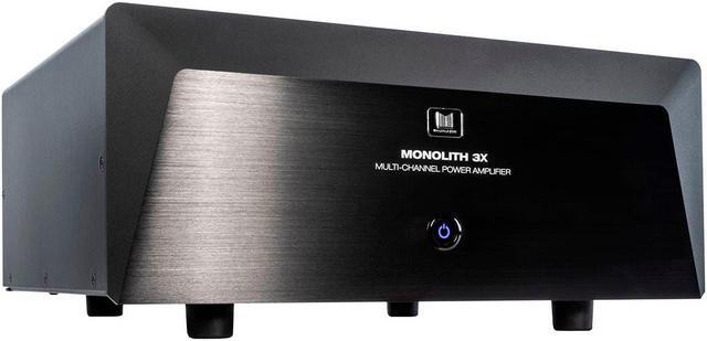 Alt view image 2 of 6 - Monoprice Monolith Multi-Channel Power Amplifier - Black With 3x200 Watt Per Channel, XLR Inputs, For Home Theater & Studio
