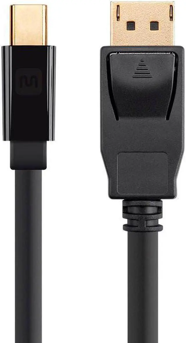 Alt view image 3 of 14 - Monoprice Mini DisplayPort 1.2 to DisplayPort Cable - 10 Feet, 4K Capable, Supports 3D Video - Select Series