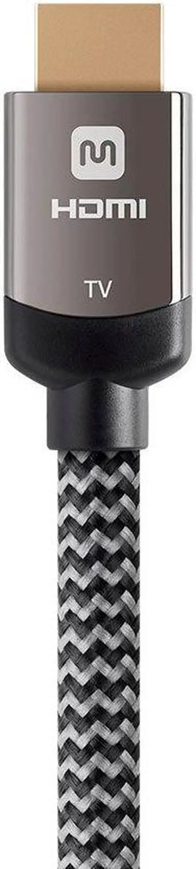 Alt view image 8 of 13 - Monoprice HDMI Cable - 60 feet - Gray | High Speed, Active Chipset, 4K@24Hz 10.2Gbps, 24AWG, CL3 Rated, Compatible with Apple TV / Roku / Blu-Ray Disc / PS4 and More - Luxe Series