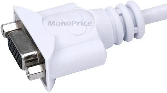 Alt view image 7 of 8 - Monoprice Mini-DVI to VGA Adapter