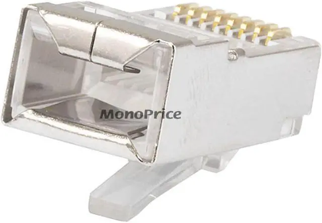 Alt view image 2 of 6 - Monoprice Shielded Cat5 Plug For Round Solid/Stranded Cable | 100 Pieces