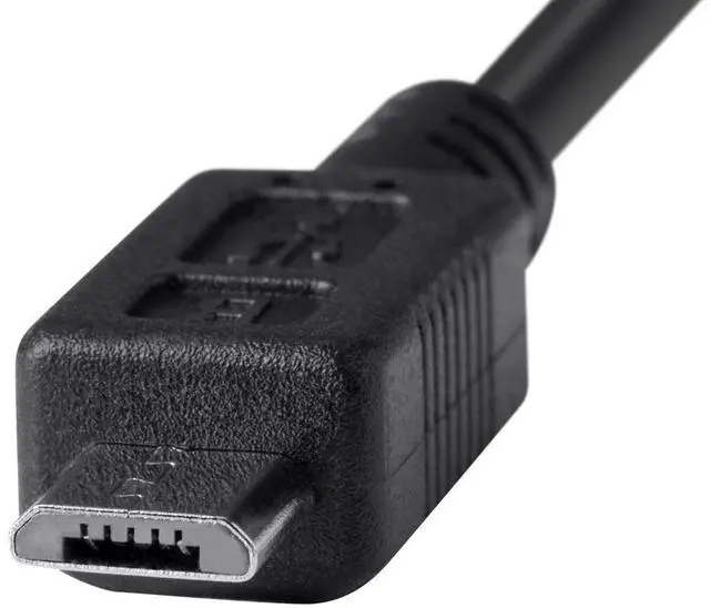 Alt view image 5 of 5 - Monoprice USB 2.0 Cable - 4.5 Feet - Black | USB Type-A Male to USB Micro Type-B Male 30/20 AWG Fast Charge / Security Cable